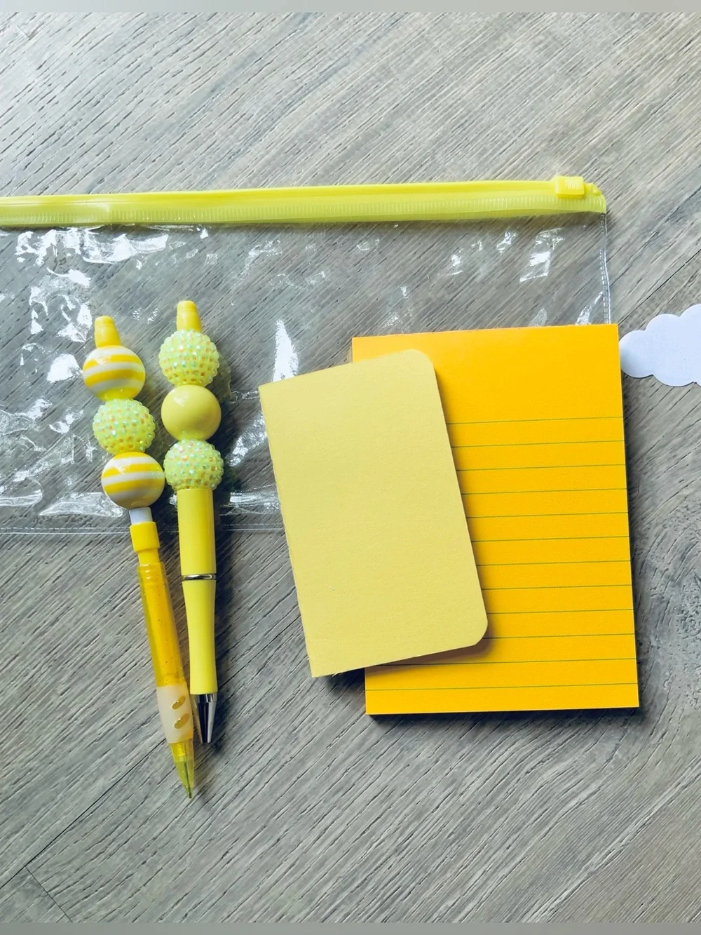 NEW📚 Homemade Crafted Beaded Pen & Pencil Stationery Set OS